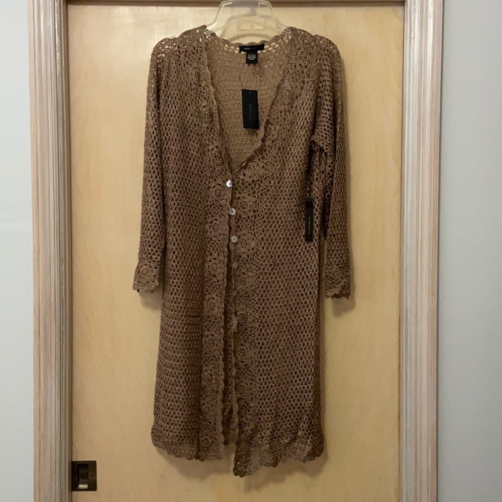 BCBG Maxazria swim coverup cardigan
